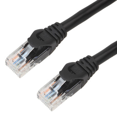 cable del gato 6a UTP de 10Gps 24AWG, gato 6a amperio del cordón de remiendo de la chaqueta de PVC BC7/0.2