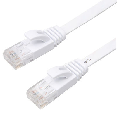 AWG plano sólido de la velocidad 30 del cable del remiendo del módem Cat6 con los clips