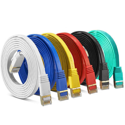 SFTP protegió el artículo multicolor de Ethernet plana del cordón de remiendo Cat7