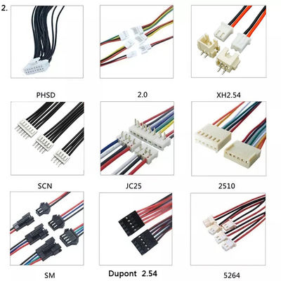 Artículo multiusos del motor del cable de encargo del arnés de cable multicolor