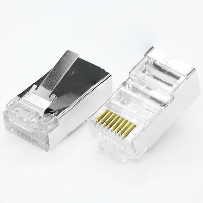 Puerto de red de UTP FTP de los conectores del alambre eléctrico del RJ45 Cat5e 8P8C
