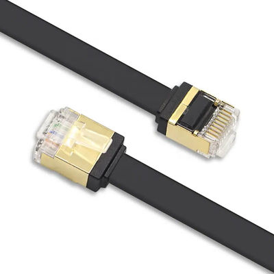 Chaqueta plana ultra fina de la red Cat5e CAT6 LSZH del cordón de remiendo del RJ45 Cat7