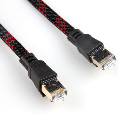 Nilón del cordón de remiendo de Ethernet Cat7 del ordenador trenzado para el router del módem del ordenador portátil de la PC