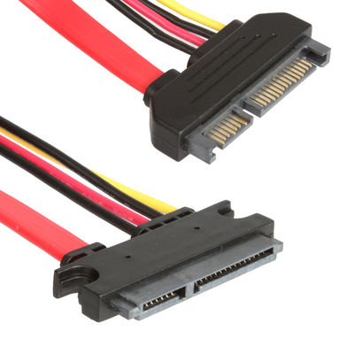 Cable estable para HDD, varón de SATA 3 de la extensión a Pin SATA de la hembra 7+15 3,0 6gbps
