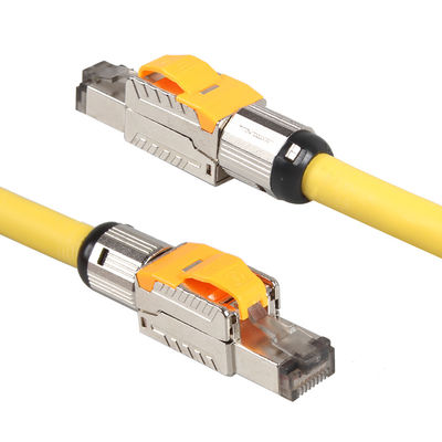 Cable terminado campo STP del gato 7, cable modular del remiendo del gato 7 del enchufe de la red de RJ45 8P8C