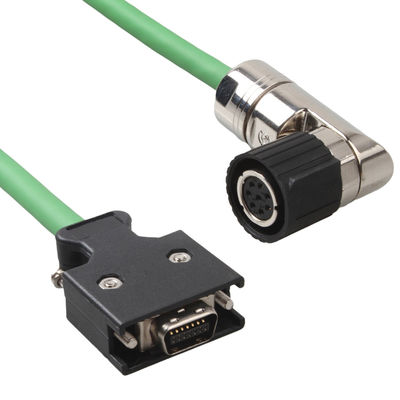 V90 6FX3002-2DB10 Cables de codificación Servo motor enchufe de conector con cable verde de instalación fija