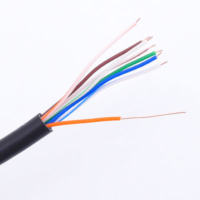 Gato 5e, cable del remiendo de UTP Cat5e de la chaqueta de PVC BC7/0.2 del cordón de remiendo del cobre 24AWG