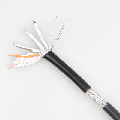 Cable S/FTP 40Gbps 2000MHZ del remiendo del OEM Gigabit Ethernet Cat8 práctico