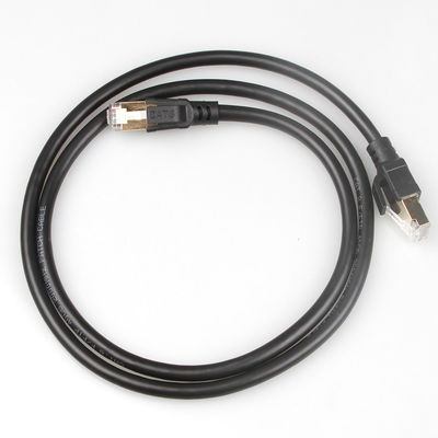 Cable S/FTP 40Gbps 2000MHZ del remiendo del OEM Gigabit Ethernet Cat8 práctico