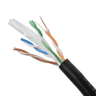 cable del gato 6a UTP de 10Gps 24AWG, gato 6a amperio del cordón de remiendo de la chaqueta de PVC BC7/0.2
