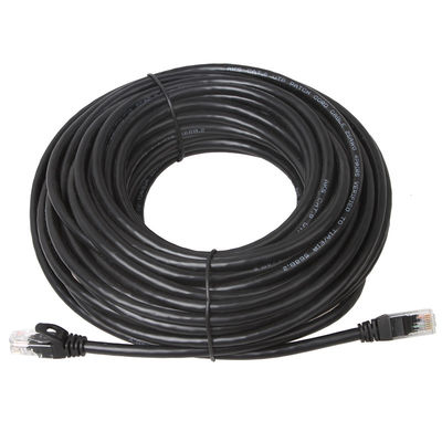 cable del gato 6a UTP de 10Gps 24AWG, gato 6a amperio del cordón de remiendo de la chaqueta de PVC BC7/0.2