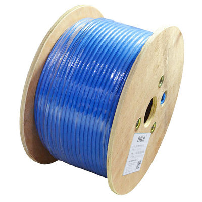Red Cat7 Lan Cable High Speed 20Gbps 24AWG del OEM porque chaqueta de PVC de S/FTP 4 pares