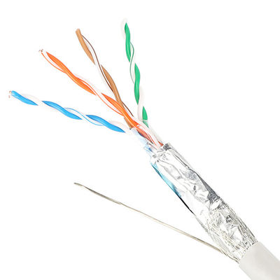 Cat5e protegido doble Lan Cable UTP SFTP 24AWG con los alambres trenzados