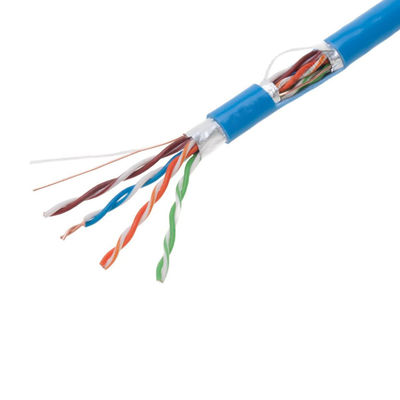 Cable del azul 0.57m m CAT6 FTP, cable de cobre puro práctico Cat6