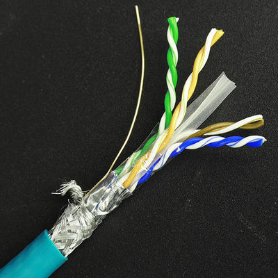 LSZH 23AWG Cat6 protegió el cobre desnudo puro del alto rendimiento del cable STP SSTP