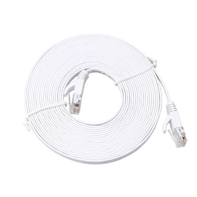 AWG plano sólido de la velocidad 30 del cable del remiendo del módem Cat6 con los clips