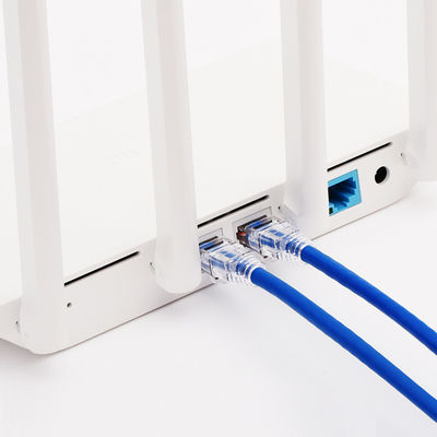 Ethernet Cat6, cable azul del cable de 100W PoE+ RJ45 de Cat6 Gigabit Ethernet