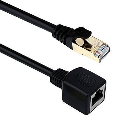 Cable de extensión de cordón de remiendo de Breakproof Cat7 con el varón al conector hembra