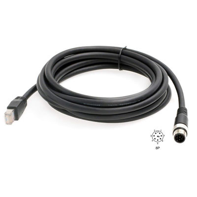 Código industrial 8 Pin To RJ45 del cable de Ethernet de ROHS Cat6 M12 D para el sensor de Fieldbus
