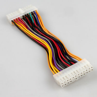 ATX negro estable 24 Pin Extension Cable, varón al cable de fuente de alimentación femenino de ATX