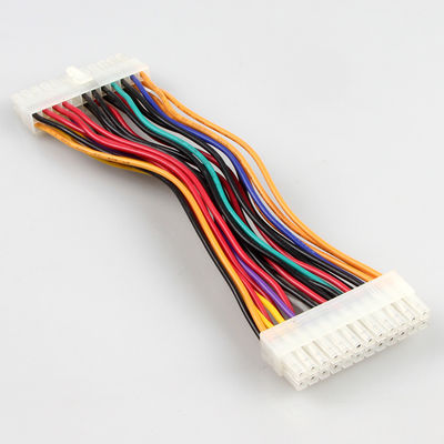 ATX negro estable 24 Pin Extension Cable, varón al cable de fuente de alimentación femenino de ATX