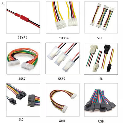 Artículo multiusos del motor del cable de encargo del arnés de cable multicolor