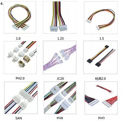 cable 1Pin 2Pin 40 Pin For Industry del arnés de cable de la echada de 0.8m m 1.25m m