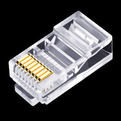 Puerto de red de UTP FTP de los conectores del alambre eléctrico del RJ45 Cat5e 8P8C