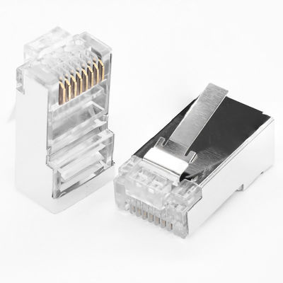 Puerto de red de UTP FTP de los conectores del alambre eléctrico del RJ45 Cat5e 8P8C