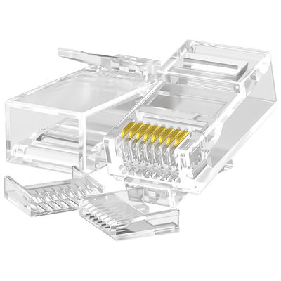 El conector durable de la PC RJ45 Cat6, 8P8C protegió el conector de CAT6 UTP