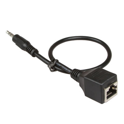 3.5m m 1/8&quot; varón de encargo de las asambleas RJ45 del alambre a Cat5 femenino Cat6