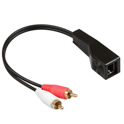 Señal de audio RCA ajuste blanco rojo Cat5 Cat6 Cat7 Cat8 del color del cable del estéreo de 3,5 milímetros