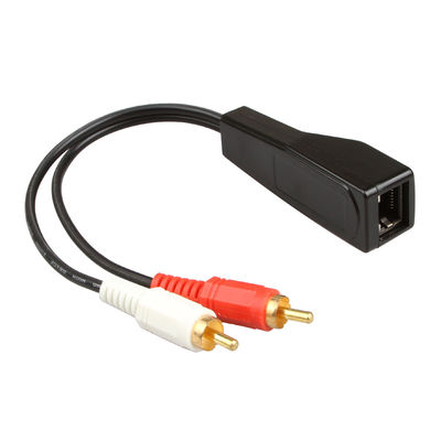 Estéreo de encargo 2 RCA de las asambleas del alambre de Cat7 Cat8 al cobre desnudo estéreo de 2 RCA