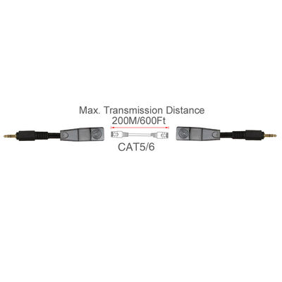Asambleas de encargo del alambre de Cat5 Cat6 3.5m m estéreos al suplemento audio femenino RJ45