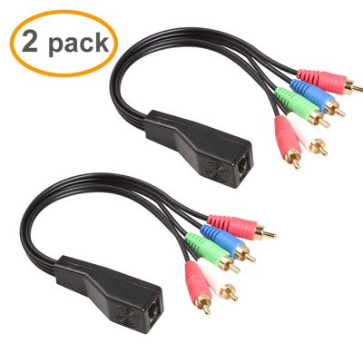 RCA a las asambleas de encargo del alambre RJ45 con el suplemento audio estéreo de Cat5 Cat6