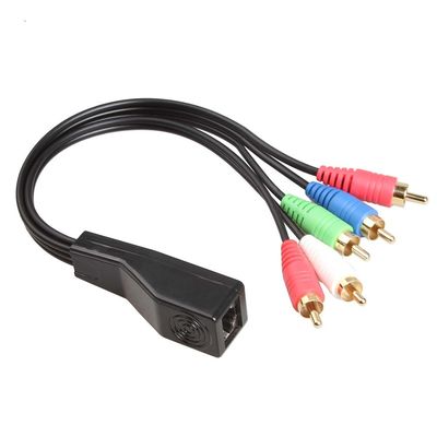 RCA a las asambleas de encargo del alambre RJ45 con el suplemento audio estéreo de Cat5 Cat6