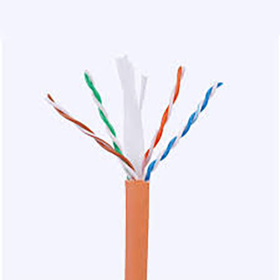 Cat6a 1000 chaqueta de cobre sólida del PVC 500Mzh LSZH de Lan Cables 23AWG 0.58m m de Ethernet del pie