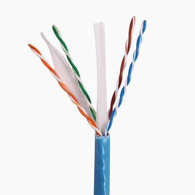 Cat6a 1000 chaqueta de cobre sólida del PVC 500Mzh LSZH de Lan Cables 23AWG 0.58m m de Ethernet del pie
