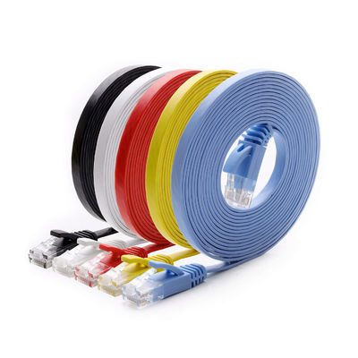 El remiendo plano ultrafino Cat6 telegrafía multipropósito con RJ45 8P8C