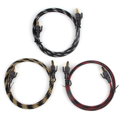 Nilón del cordón de remiendo de Ethernet Cat7 del ordenador trenzado para el router del módem del ordenador portátil de la PC
