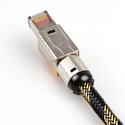 El doble protegió el cordón sólido de Ethernet del gato 8, S/FTP 22AWG cable de la red de 40 gigabites
