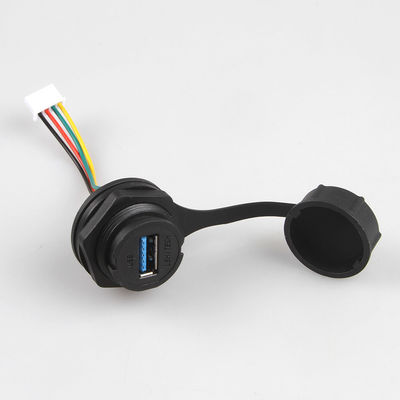 Asamblea de cable de Lan industrial impermeable IP68 XH 2.5 al conector hembra USB 3.0