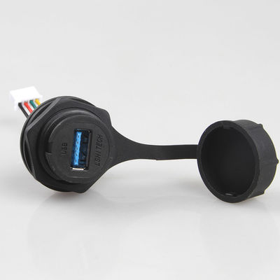 Asamblea de cable de Lan industrial impermeable IP68 XH 2.5 al conector hembra USB 3.0