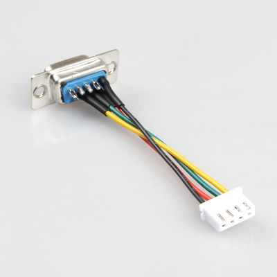 Hembra industrial de la asamblea DB9 del arnés de cable del cobre del OEM al Pin de XH JST 3