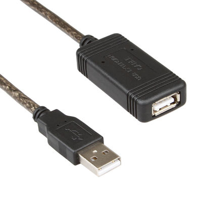Cable activo durable del repetidor del PVC USB, cable de extensión del repetidor de los 30M USB