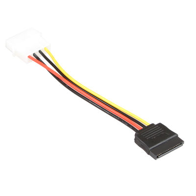 Divisor hembra-varón Molex 4 Pin Durable del cable del disco duro de Y SATA