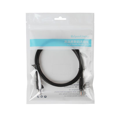 Cable negro del cordón de remiendo del CCA UTP FTP Cat5e con el conector macho RJ45