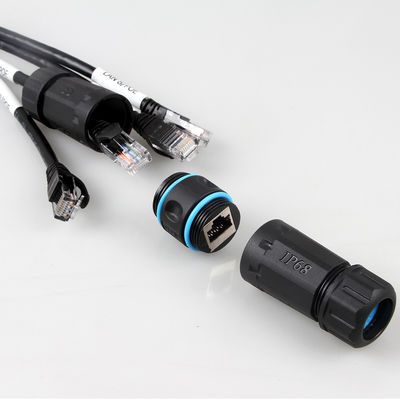 Prenda impermeable 4 en 1 cable de Ethernet del gato 6a, 4 cable del tronco del varón RJ45 Cat6a de la rama