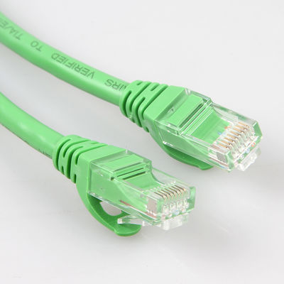 La red verde práctica telegrafía el escudo de los 10m los 30m los 50m UTP de la longitud de Cat6a