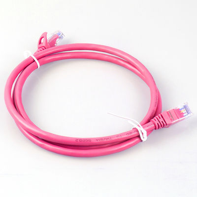 Cordón de remiendo de 26AWG FTP UTP Cat6a 4 pares del color rojo multiusos